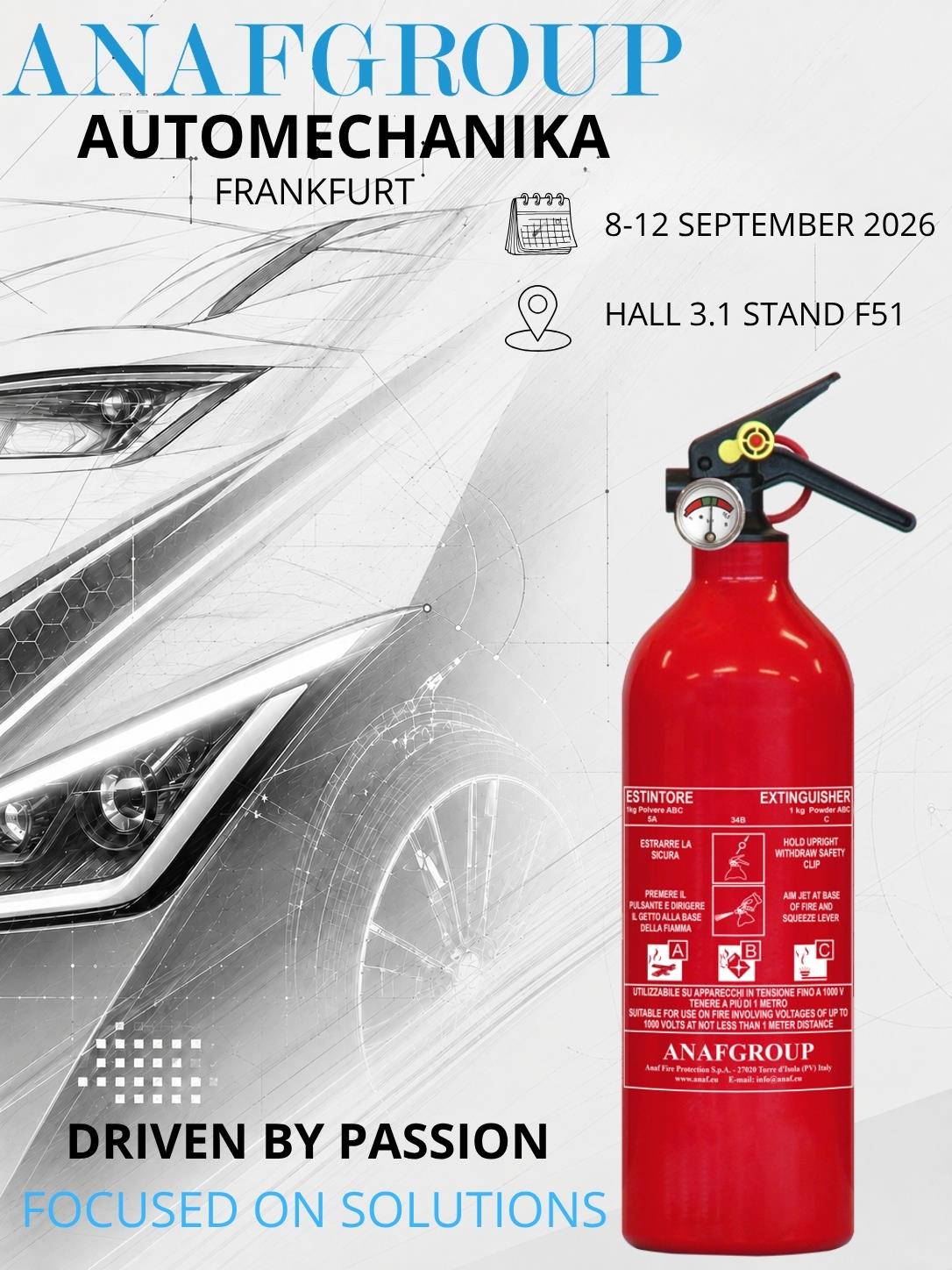 	ANAFGROUP: Vi aspettiamo ad Automechanika 2026!